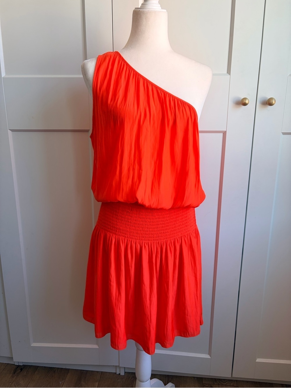 Ramy Brook Leila One-Shoulder Orange Women’s Dress | L